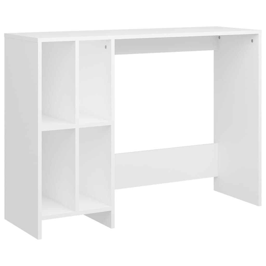 Scrivania Bianca 102,5x35x75 cm in Legno Multistrato - homemem39