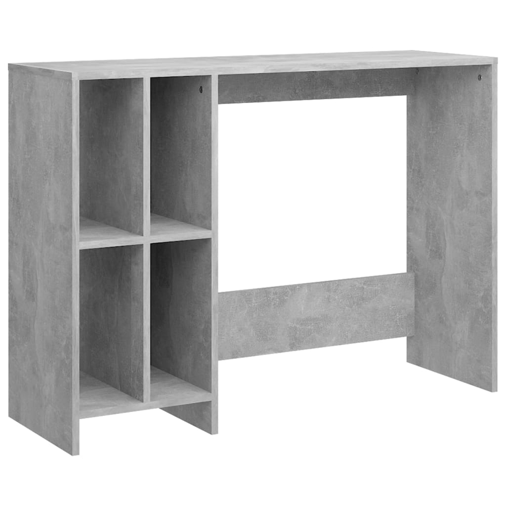 Scrivania Portatile Grigio Cemento 102,5x35x75 cm Multistrato - homemem39