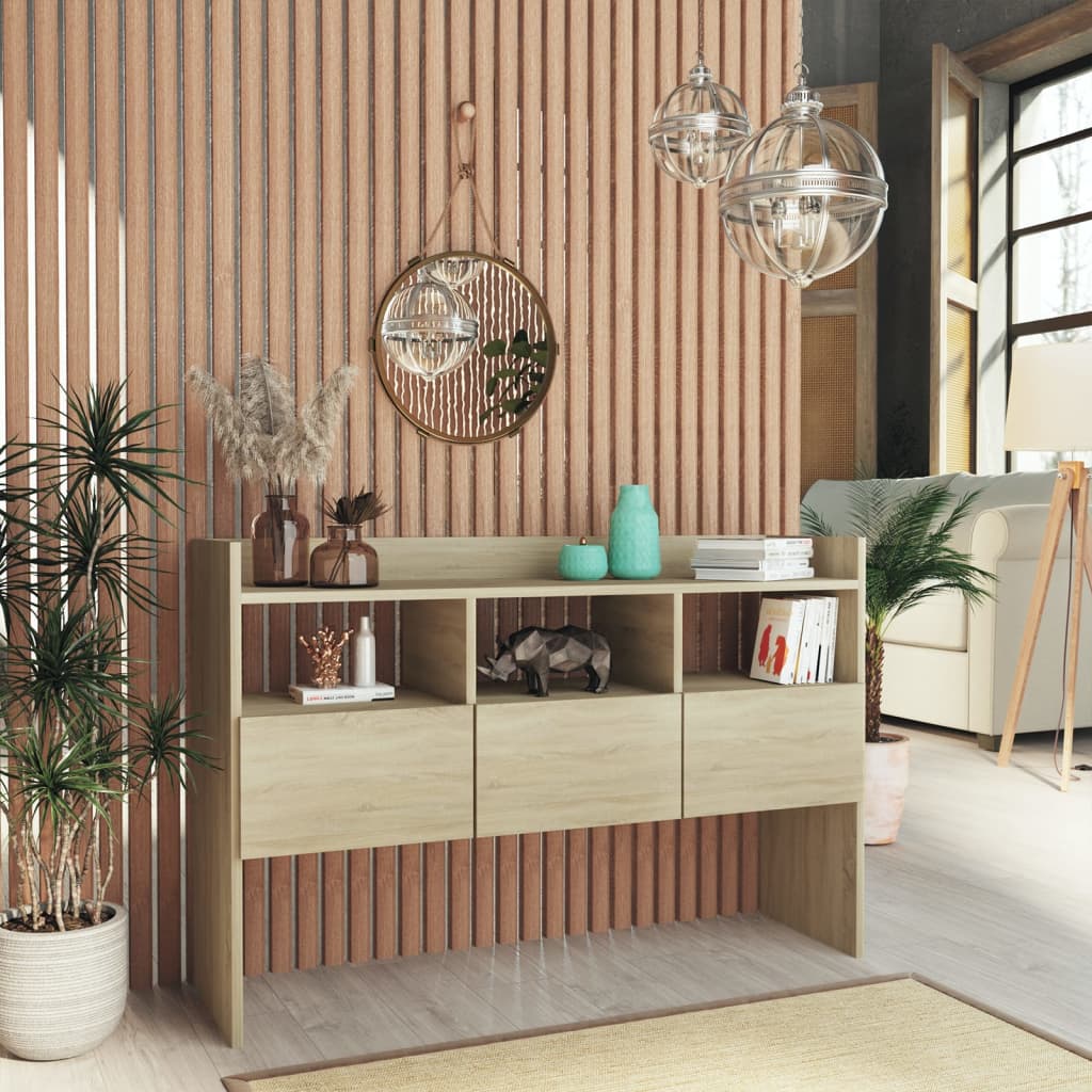 Credenza Rovere Sonoma 105x30x70 cm in Legno Multistrato - homemem39