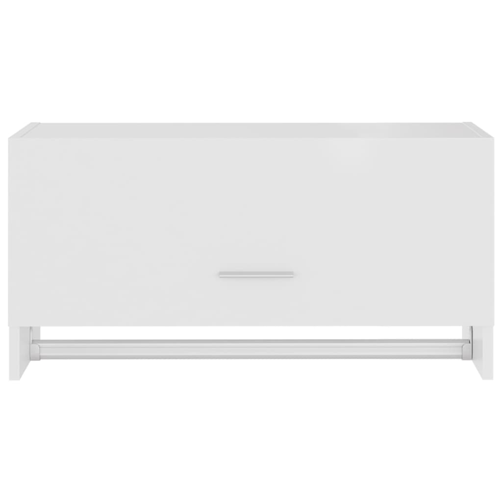 Armadio Bianco 70x32,5x35 cm in Legno Multistrato - homemem39