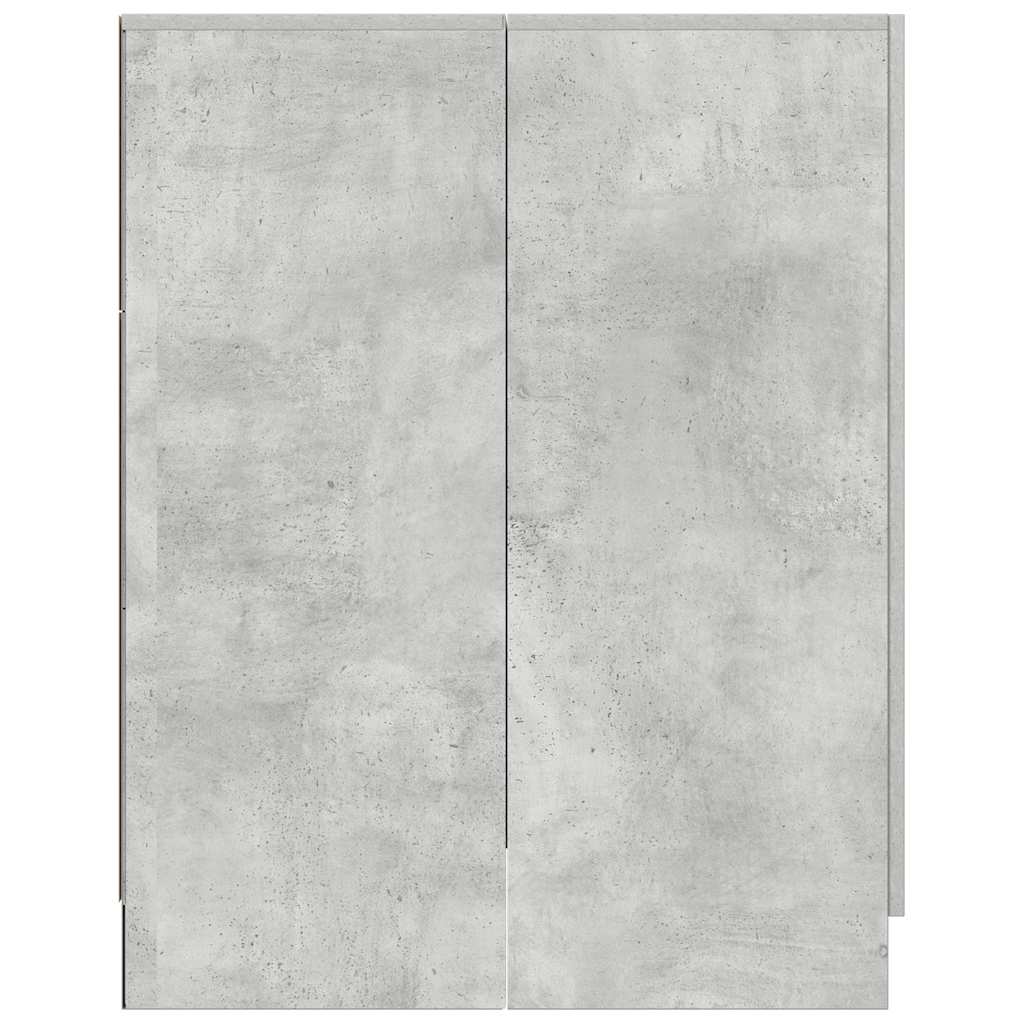 Mobile per Lavatrice Grigio Cemento 71x71,5x91,5 cm - homemem39