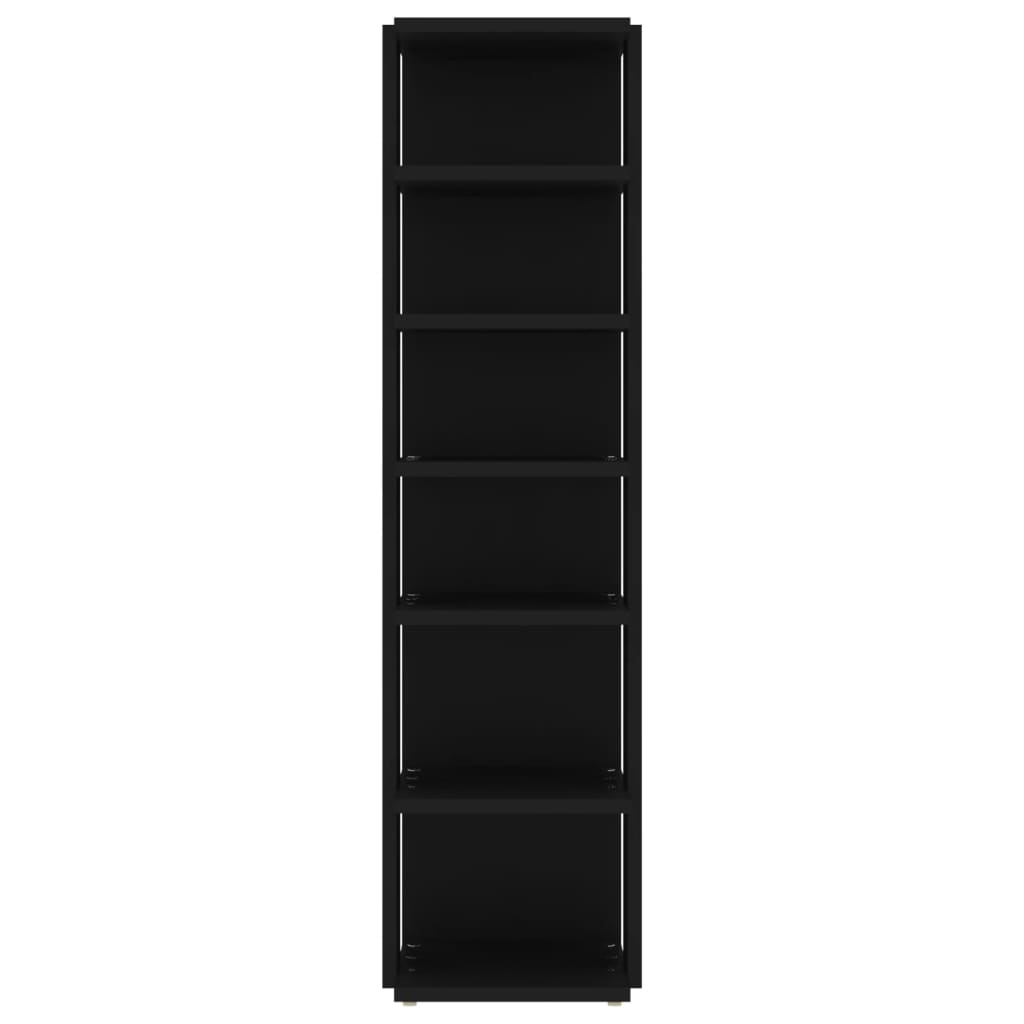 Scarpiere 2 pz Nere 27,5x27x102 cm - homemem39