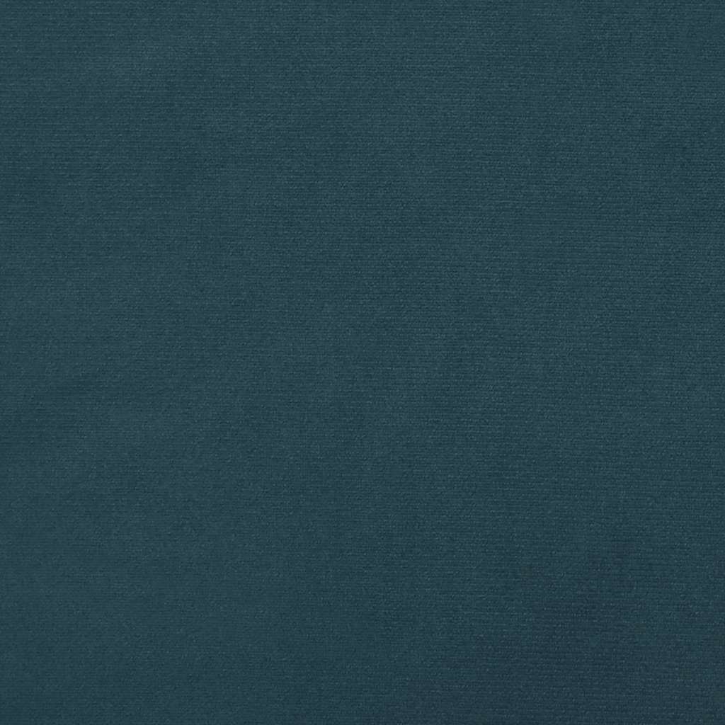 Divano Letto a 2 Posti con 2 Cuscini Blu in Velluto