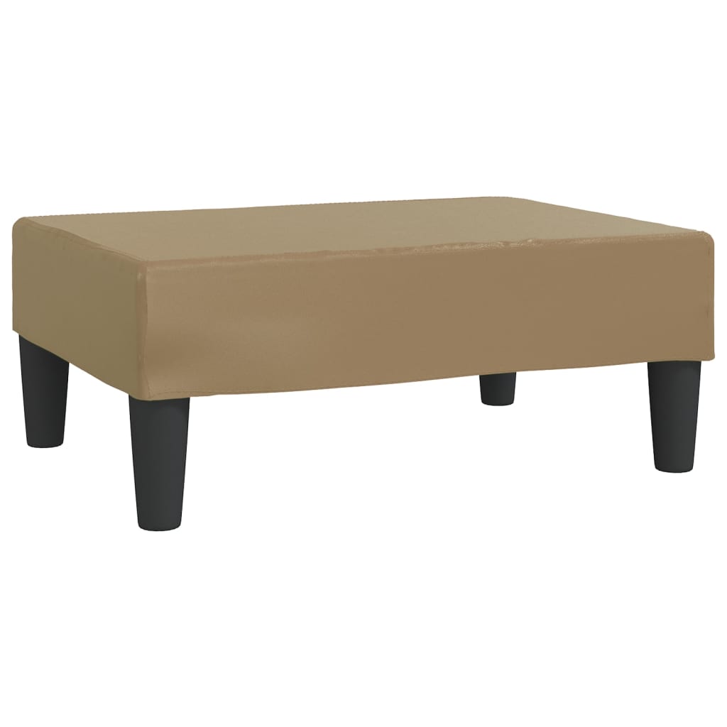 Poggiapiedi Cappuccino 78x56x32 cm in Similpelle - homemem39