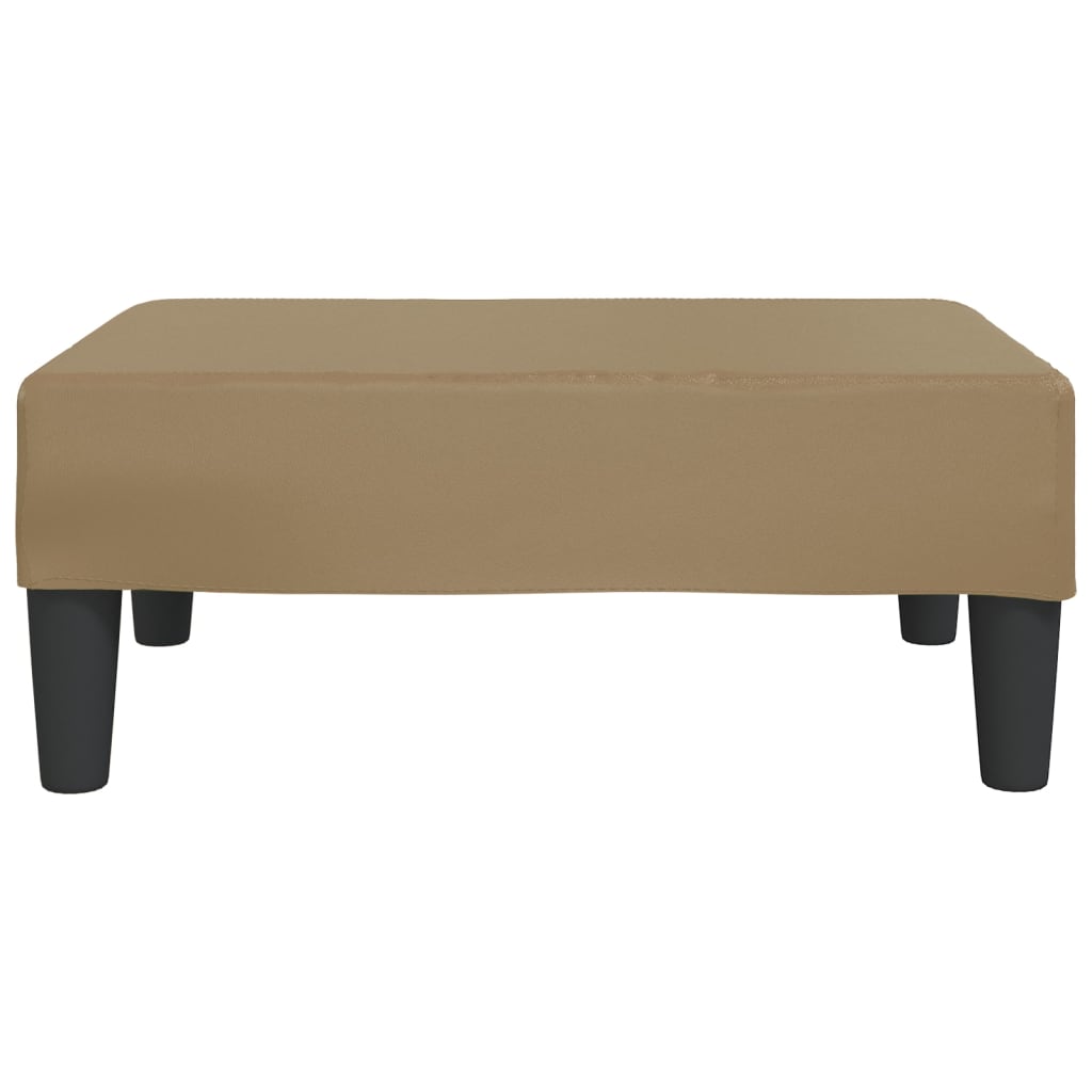 Poggiapiedi Cappuccino 78x56x32 cm in Similpelle - homemem39