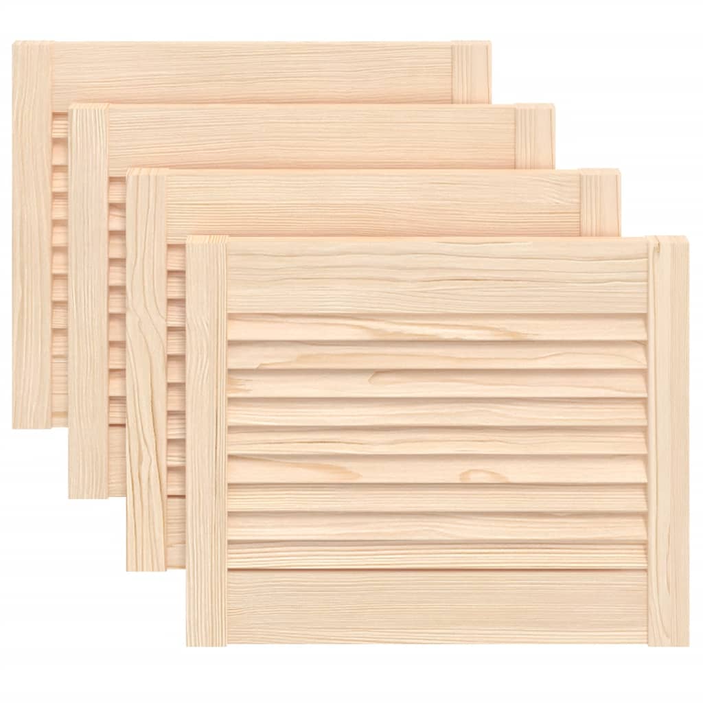 Ante con Design a Lamelle 4 pz 39,5x49,4 cm in Legno di Pino - homemem39