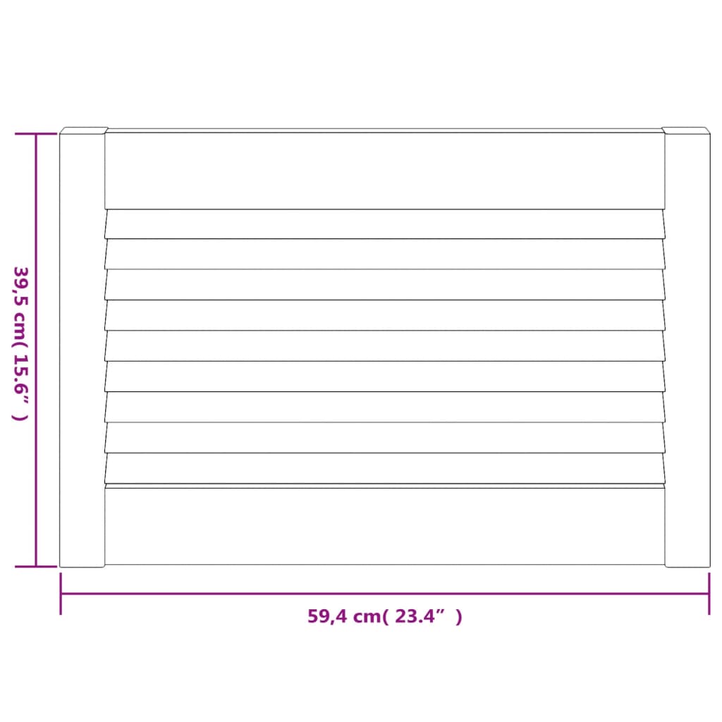 Anta con Design a Lamelle 39,5x59,4 cm in Legno di Pino | homemem39