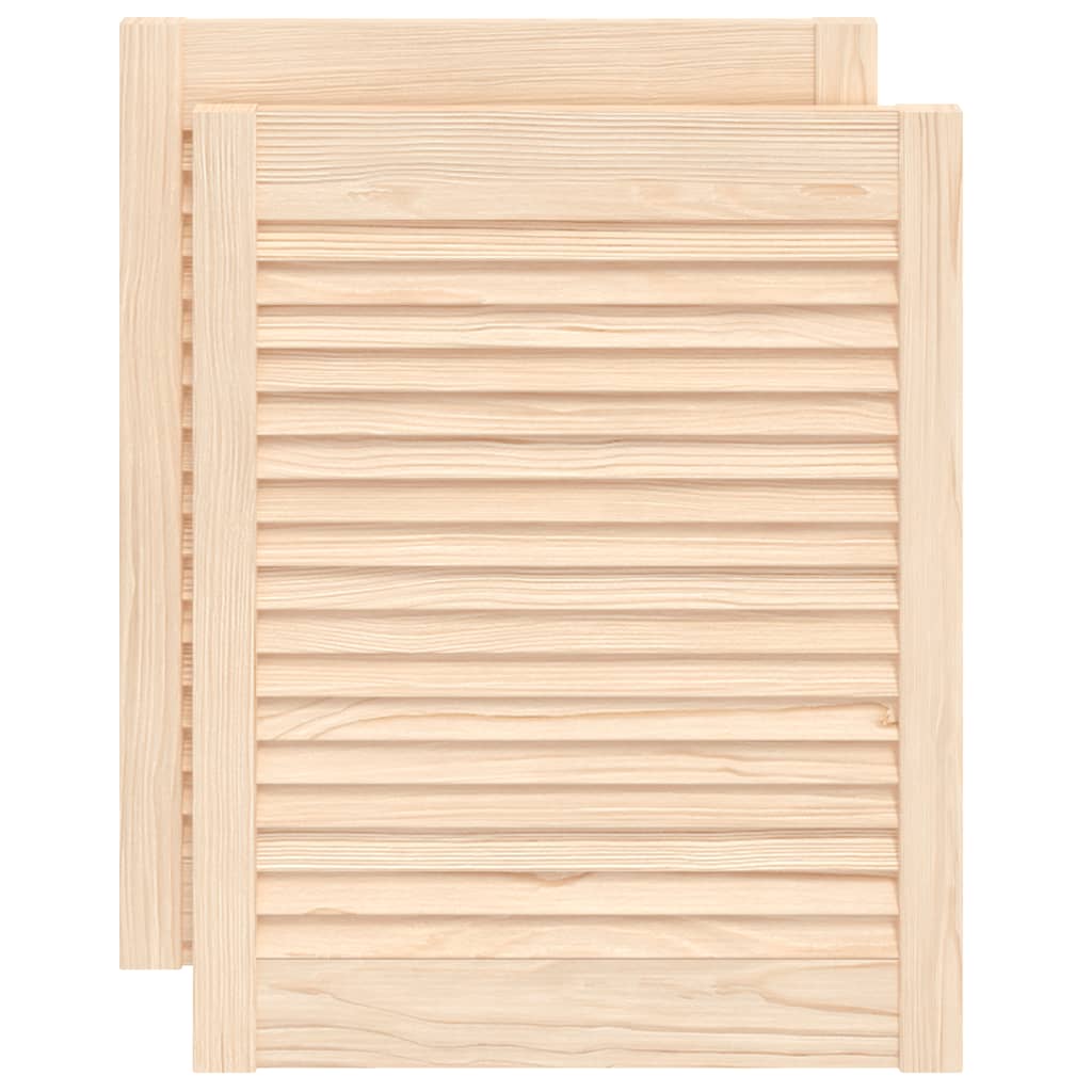 Ante con Design a Lamelle 2 pz 61,5x49,4 cm in Legno di Pino - homemem39