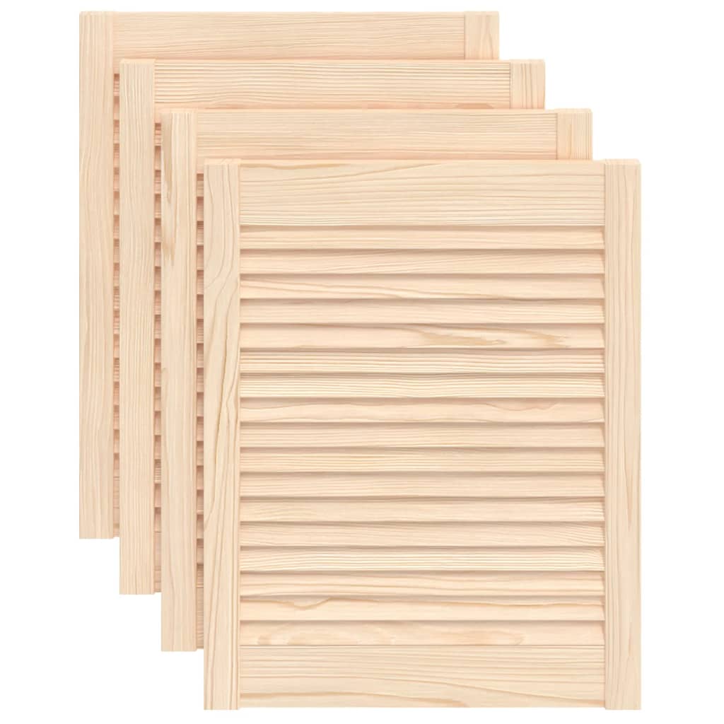 Ante con Design a Lamelle 4 pz 61,5x49,4 cm in Legno di Pino - homemem39