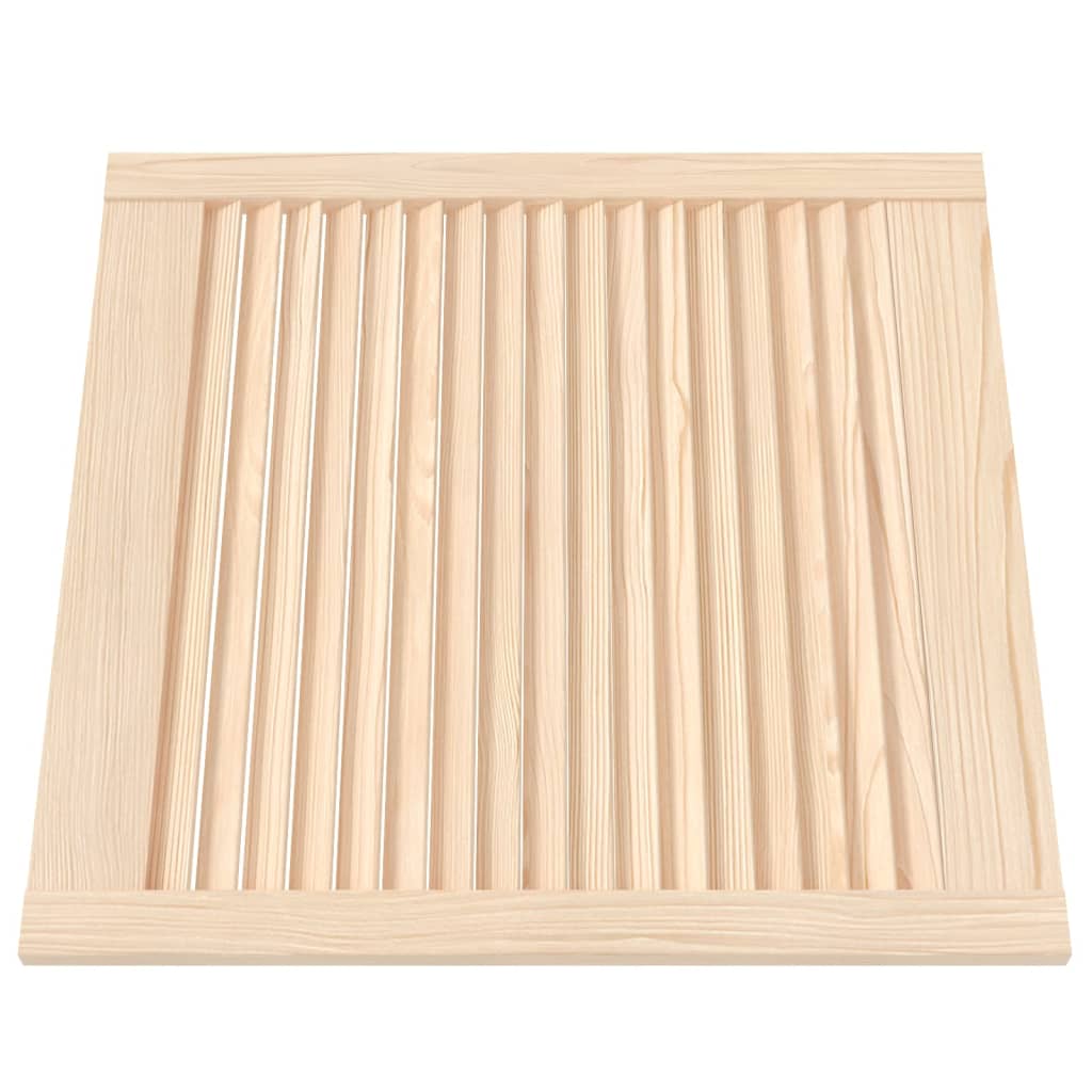 Ante con Design a Lamelle 2 pz 61,5x59,4 cm in Legno di Pino - homemem39
