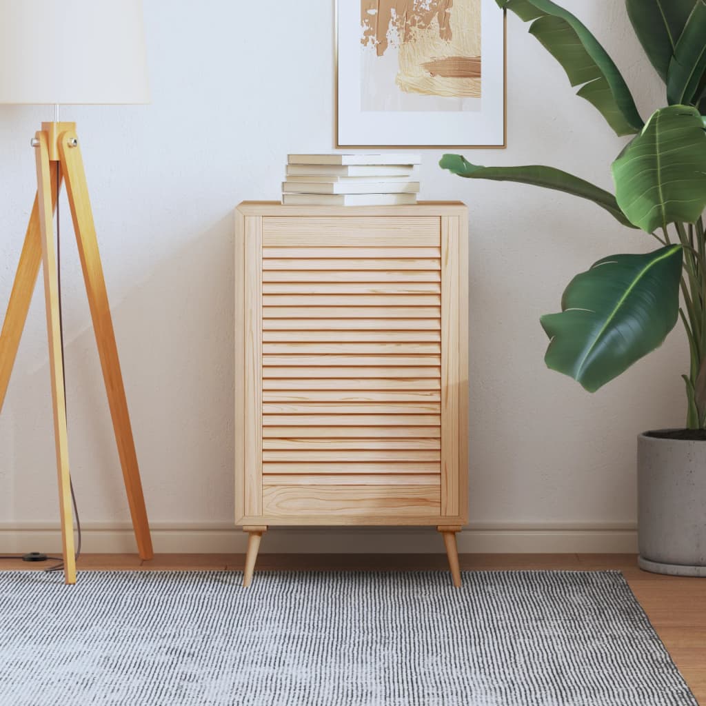 Anta con Design a Lamelle 69x49,4 cm in Legno di Pino - homemem39