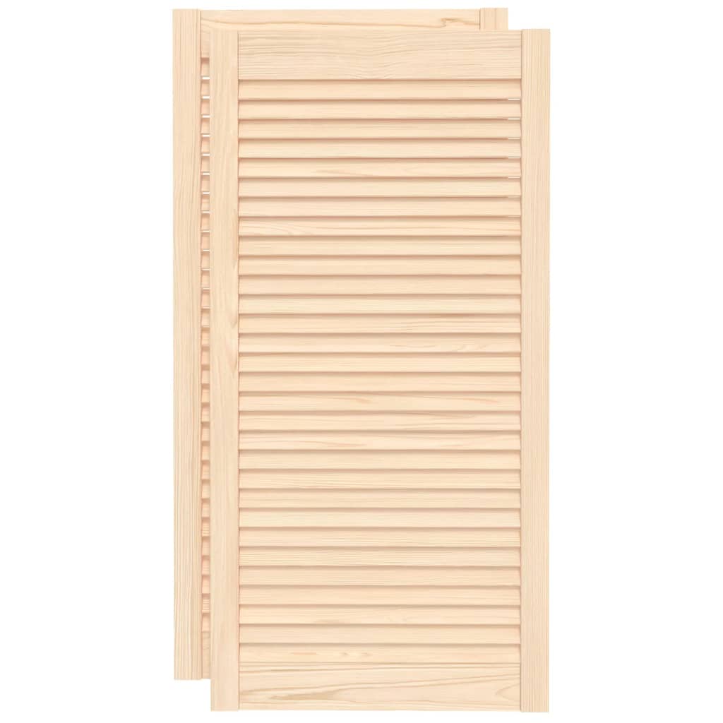 Ante con Design a Lamelle 2 pz 99,3x49,4 cm in Legno di Pino - homemem39