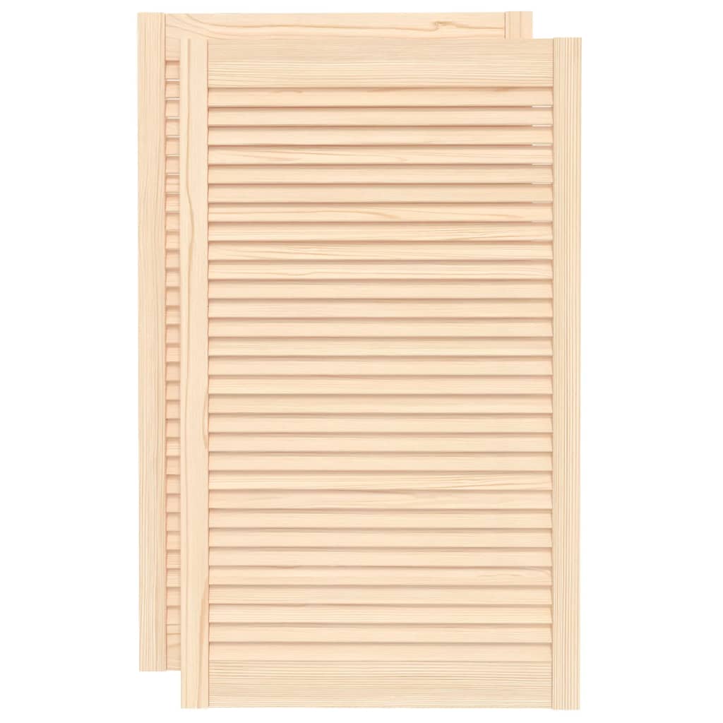 Ante con Design a Lamelle 2 pz 99,3x59,4 cm in Legno di Pino - homemem39