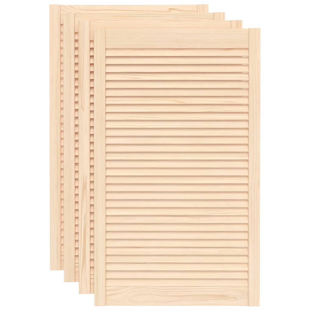 Ante con Design a Lamelle 4 pz 99,3x59,4 cm in Legno di Pino - homemem39