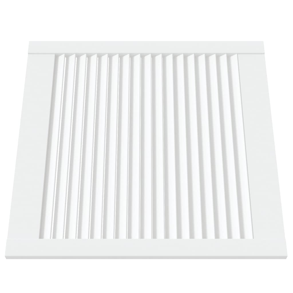 Ante a Lamelle 4 pz Bianche 61,5x59,4 cm in Legno di Pino - homemem39