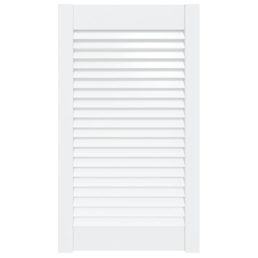 Anta con Design a Lamelle Bianca 69x39,4 cm in Legno di Pino - homemem39