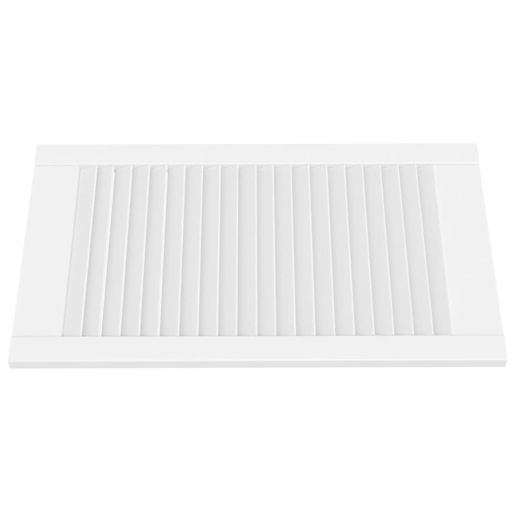 Anta con Design a Lamelle Bianca 69x39,4 cm in Legno di Pino - homemem39