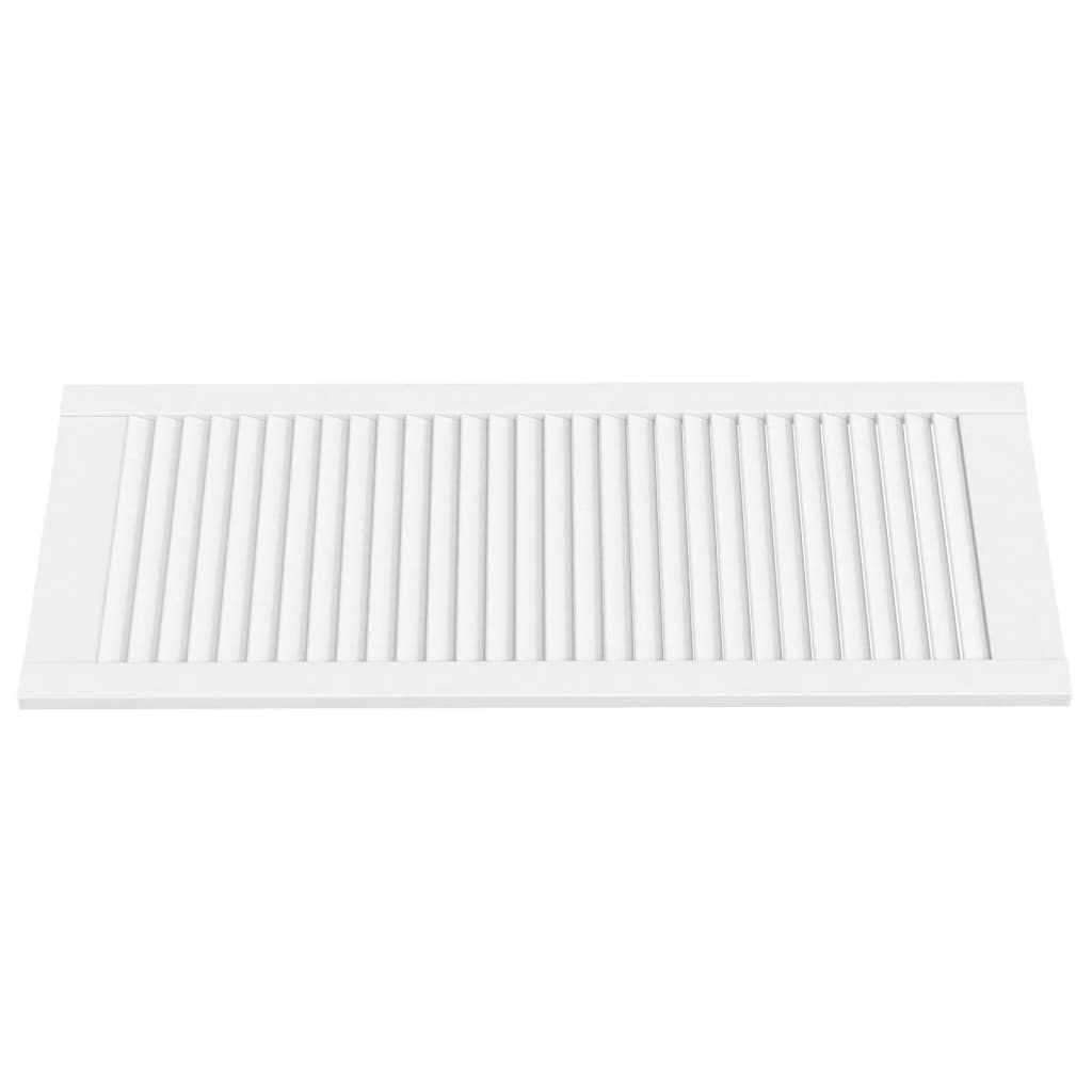 Ante a Lamelle 2 pz Bianche 99,3x39,4 cm in Legno di Pino - homemem39