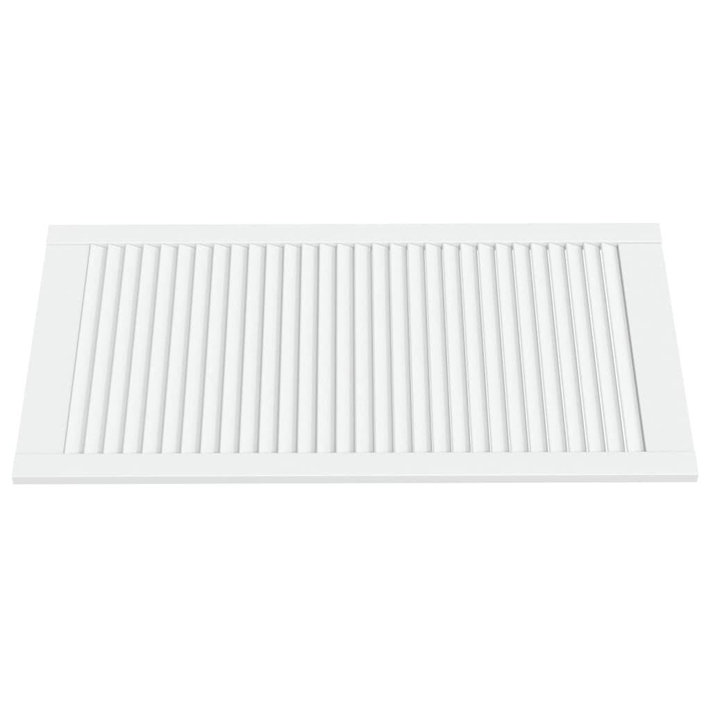 Ante a Lamelle 4 pz Bianche 99,3x49,4 cm in Legno di Pino - homemem39