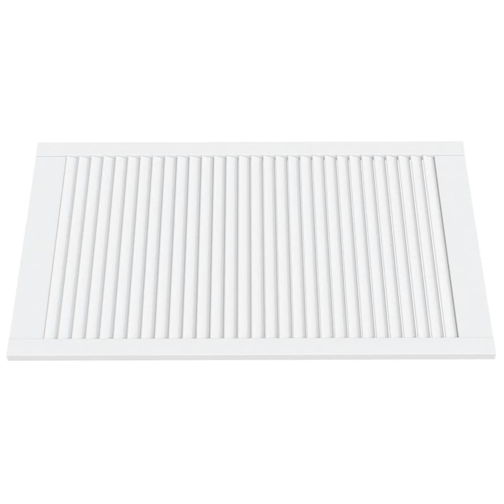 Anta a Lamelle Bianca 99,3x59,4 cm in Legno di Pino - homemem39
