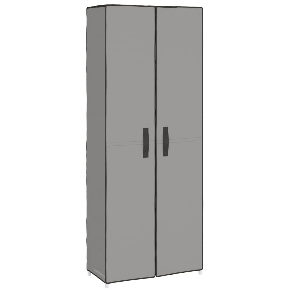 Scarpiera Grigia 60x30x166 cm Tessuto - homemem39