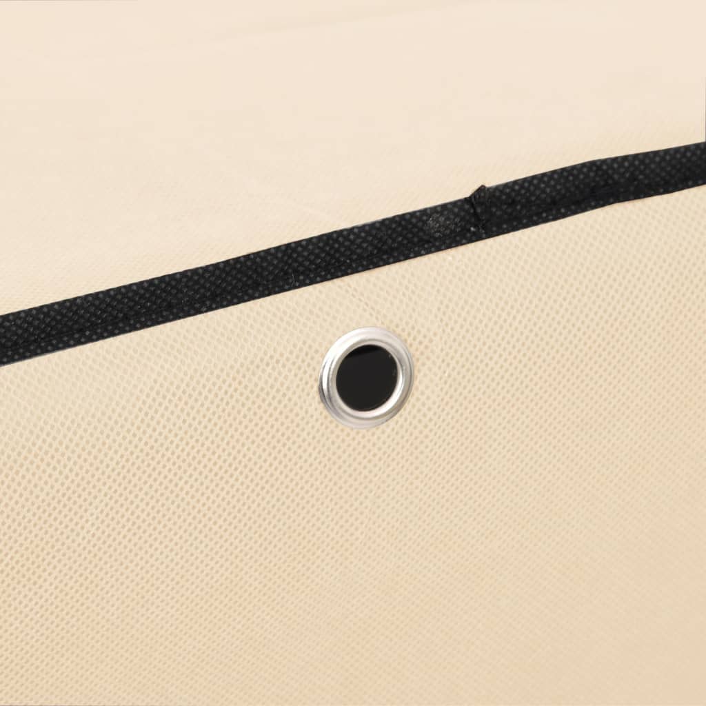 Scarpiera Crema 60x30x166 cm Tessuto - homemem39