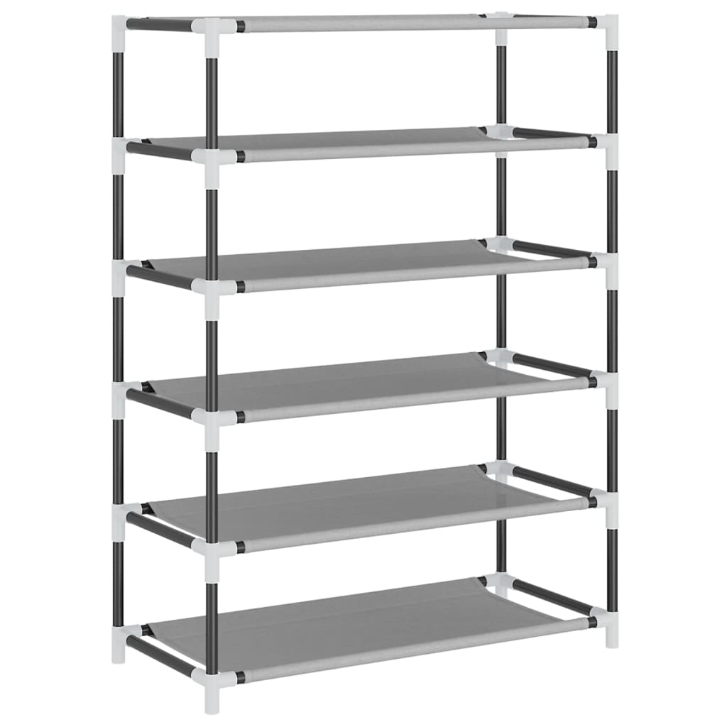 Scarpiera Grigia 60x28x90 cm Tessuto - homemem39