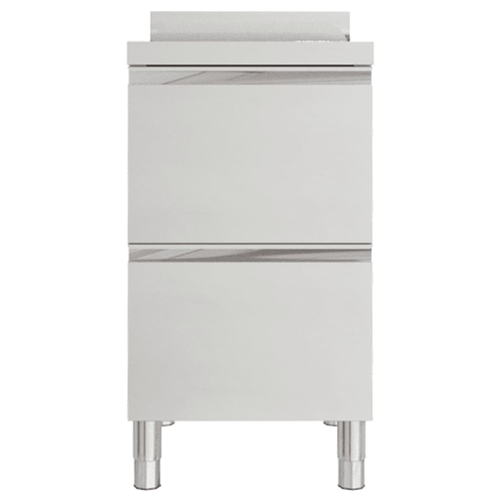 Mobiletto da cucina commerciale con 2 cassetti 50x60x96 cm - homemem39