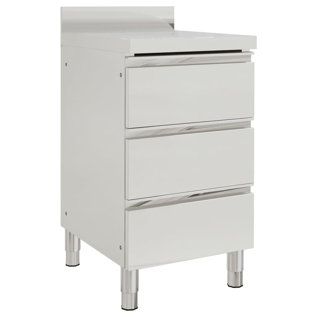 Mobili da cucina commerciali con 3 cassetti 2 pz 50x60x96 cm - homemem39