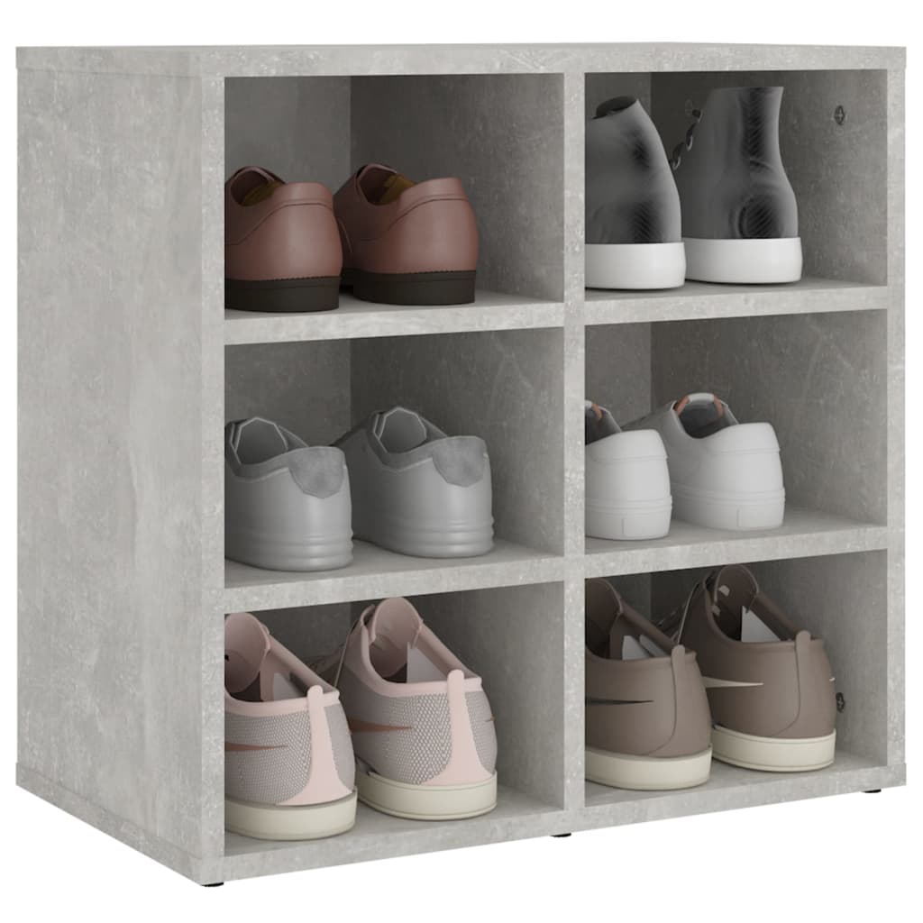 Scarpiera Grigio Cemento 52,5x30x50 cm - homemem39