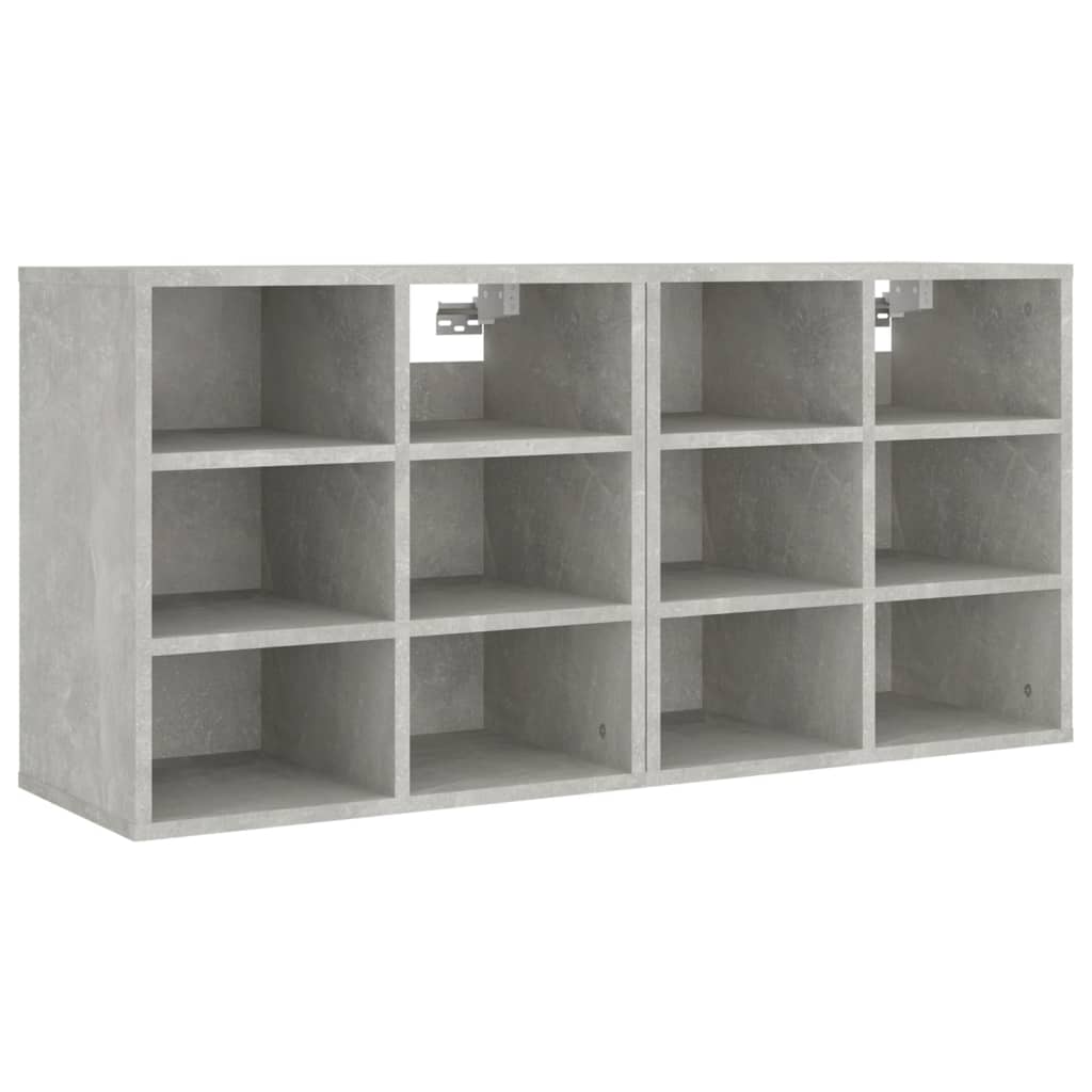 Scarpiere 2 pz Grigie Cemento 52,5x30x50 cm - homemem39