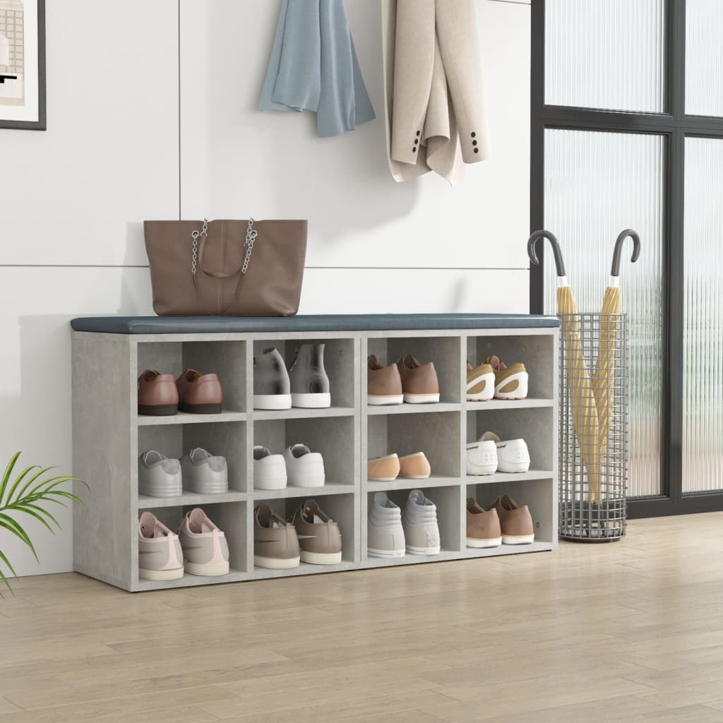 Scarpiere 2 pz Grigie Cemento 52,5x30x50 cm - homemem39