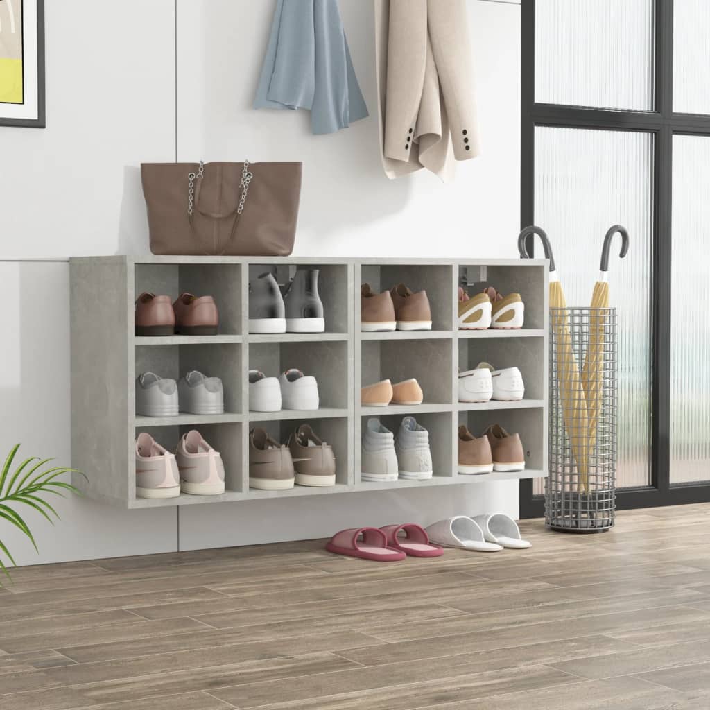 Scarpiere 2 pz Grigie Cemento 52,5x30x50 cm - homemem39