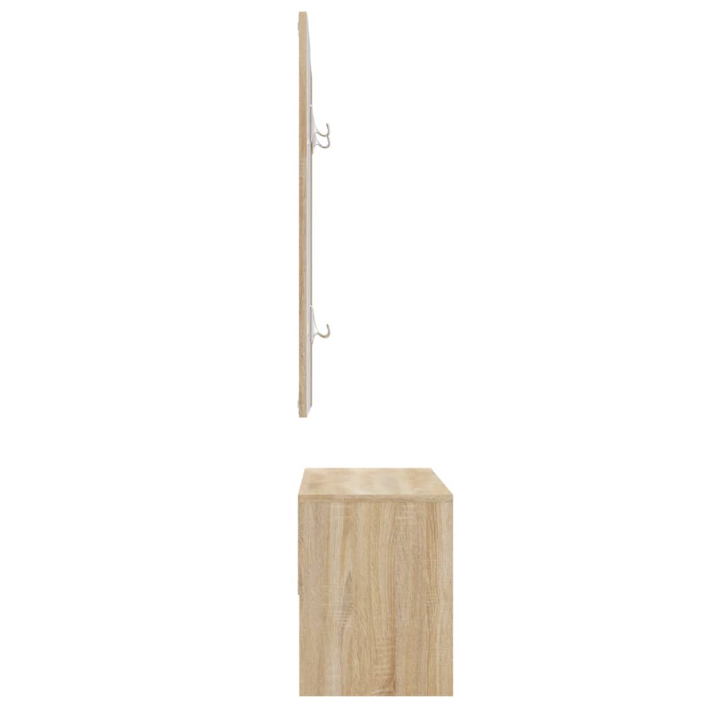 Set di Mobili da Corridoio Rovere Sonoma in Legno Multistrato - homemem39