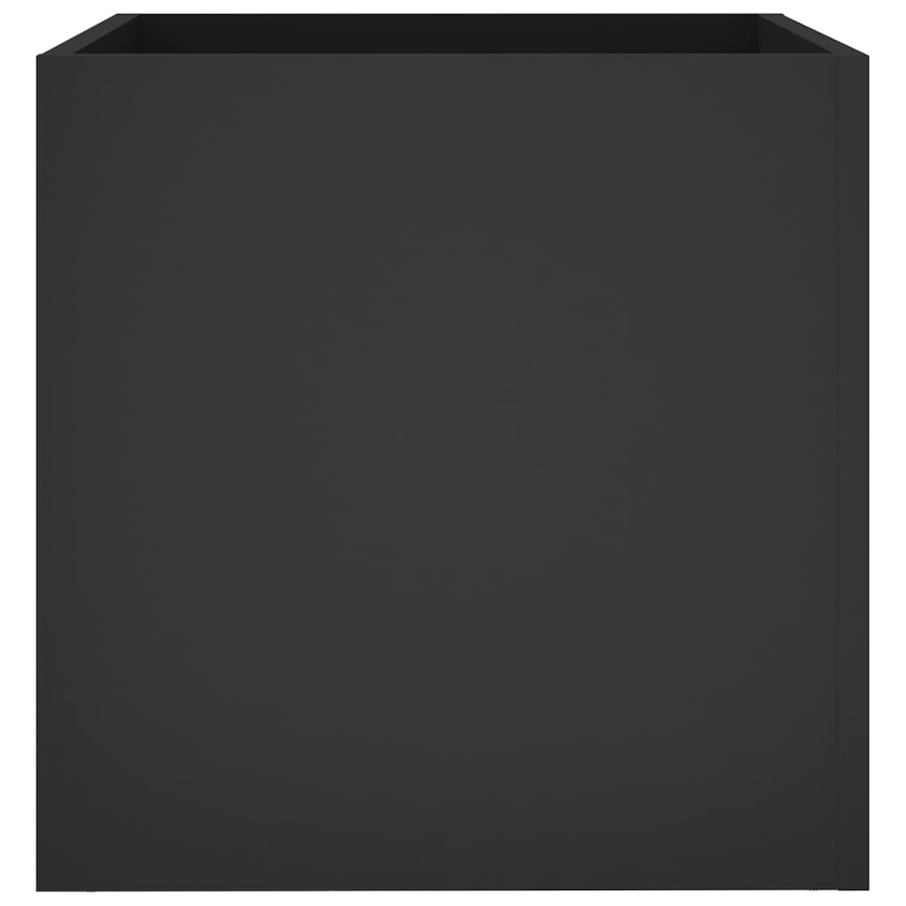 Fioriera Nera 40x40x40 cm in Legno Multistrato - homemem39