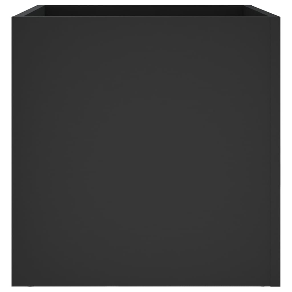 Fioriera Nera 40x40x40 cm in Legno Multistrato - homemem39