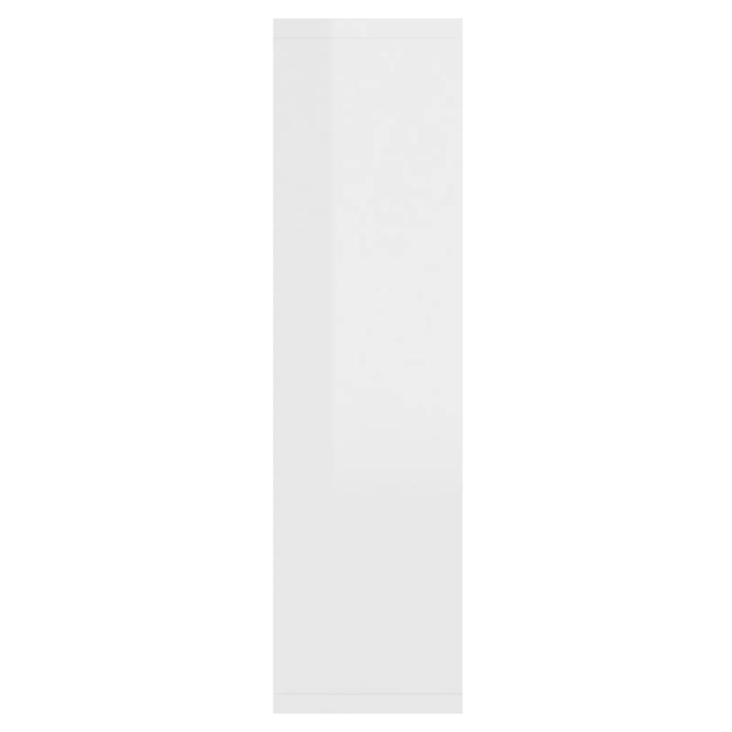 Mobile a Specchio con LED Bianco Lucido 76x15x55 cm - homemem39