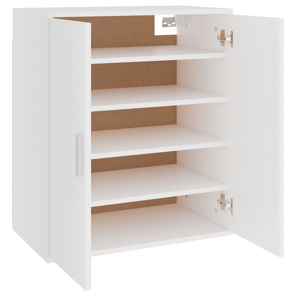 Scarpiera Bianca 60x35x70 cm in Truciolato - homemem39