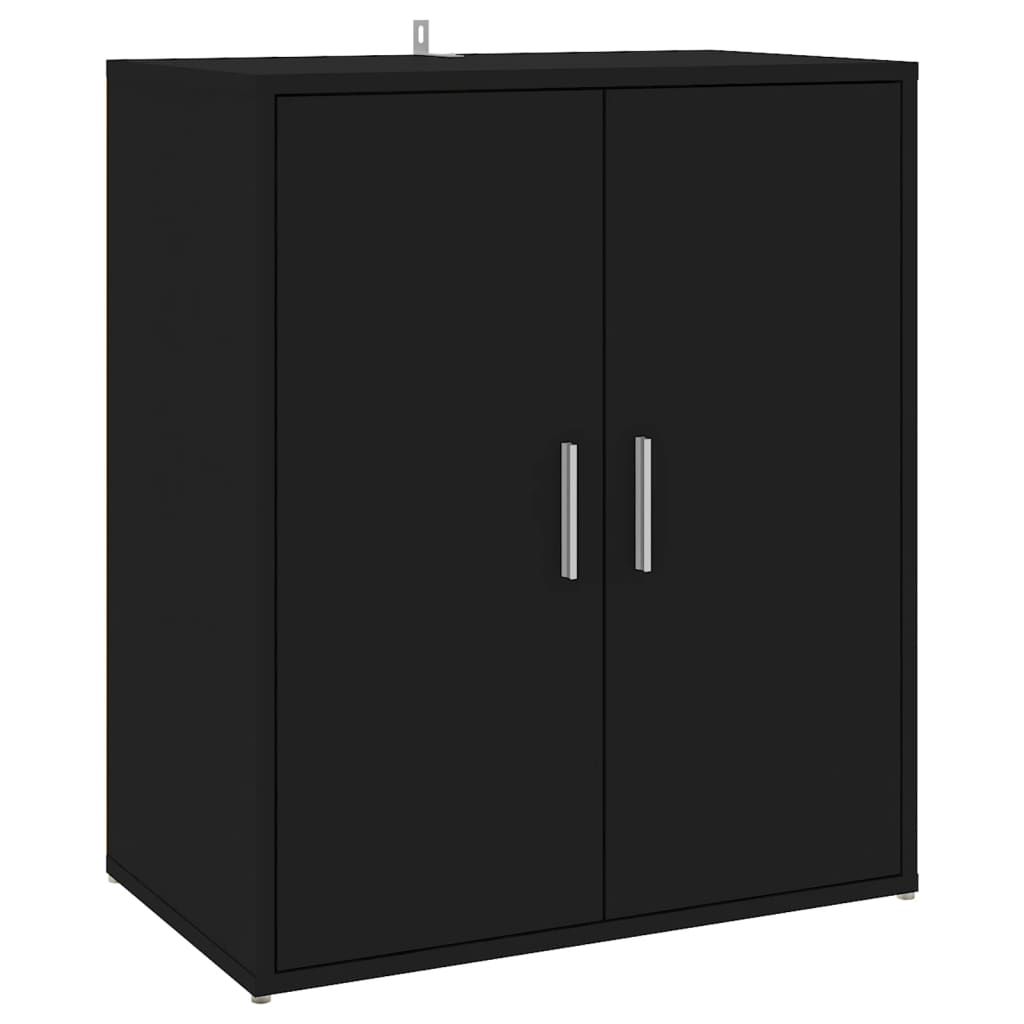 Scarpiera Nera 60x35x70 cm in Truciolato - homemem39