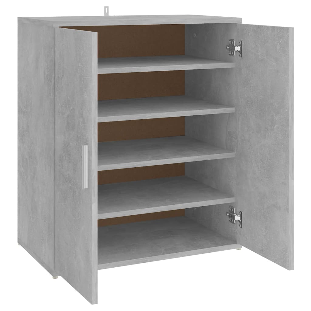 Scarpiera Grigio Cemento 60x35x70 cm in Truciolato - homemem39