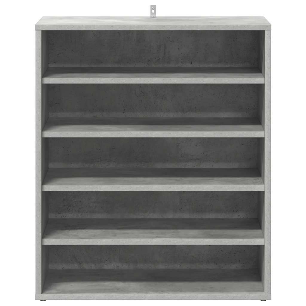 Scarpiera Grigio Cemento 60x35x70 cm in Truciolato