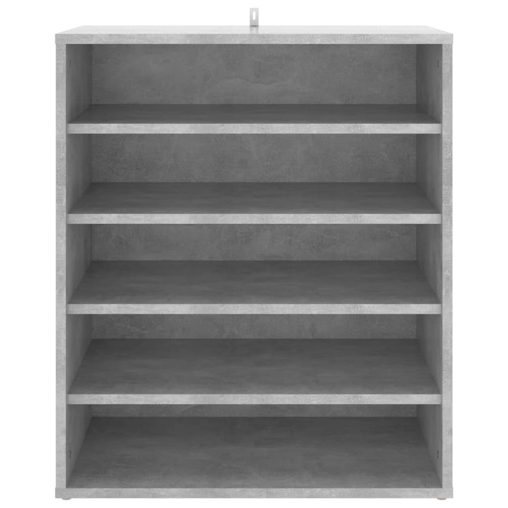 Scarpiera Grigio Cemento 60x35x70 cm in Truciolato