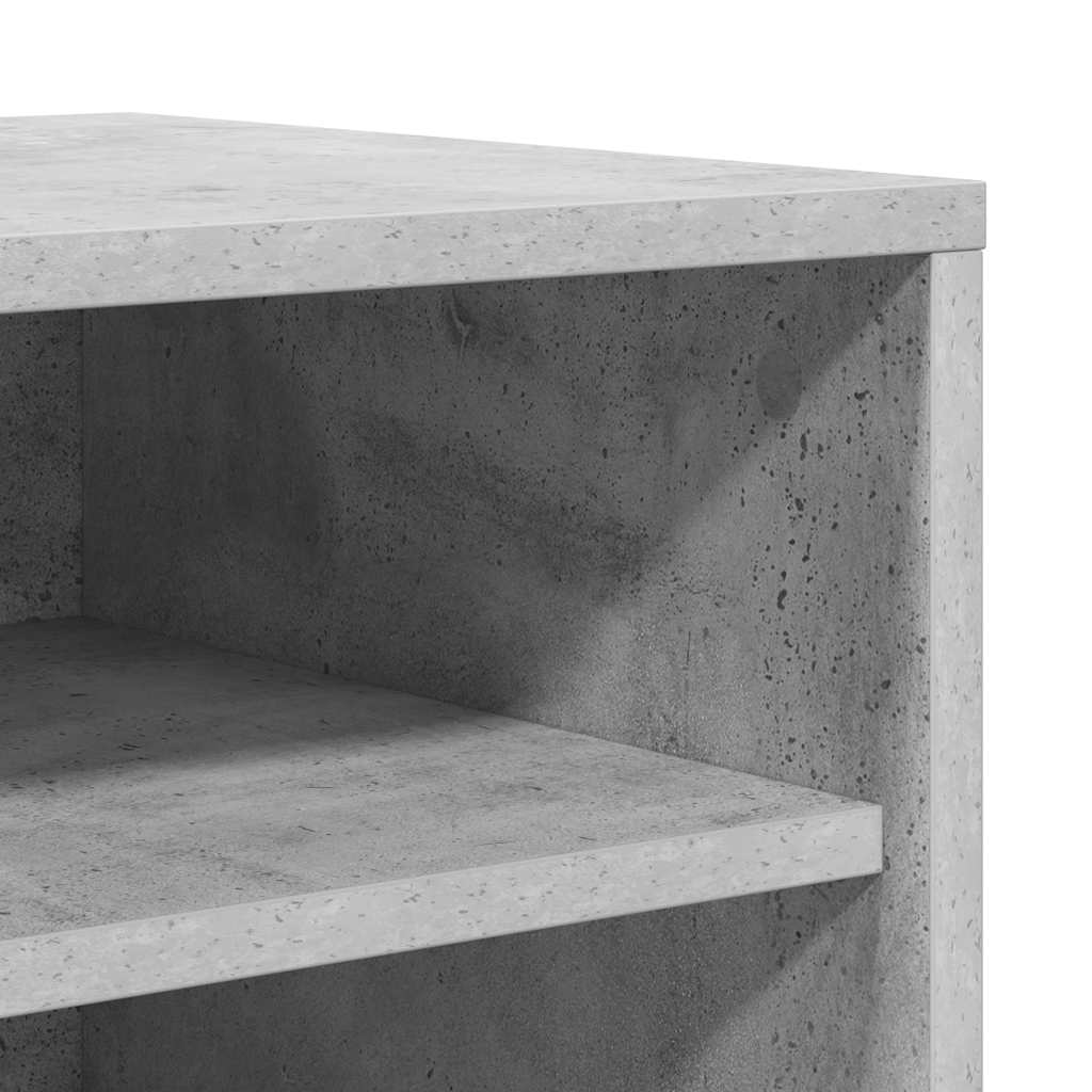Scarpiera Grigio Cemento 60x35x70 cm in Truciolato