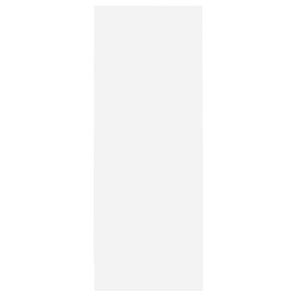 White shoe rack 60x35x92 cm in chipboard
