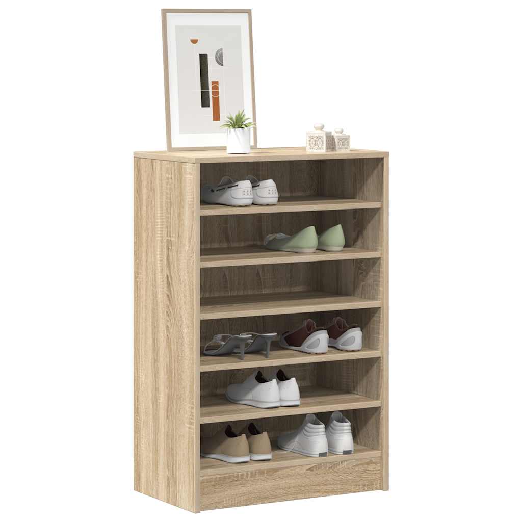 Scarpiera Rovere Sonoma 60x35x92 cm in Truciolato