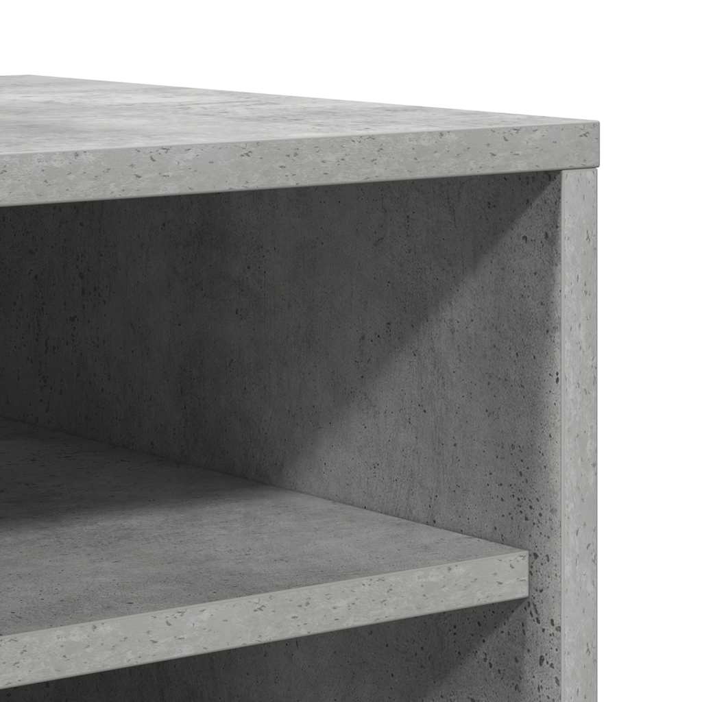 Scarpiera Grigio Cemento 60x35x92 cm in Truciolato