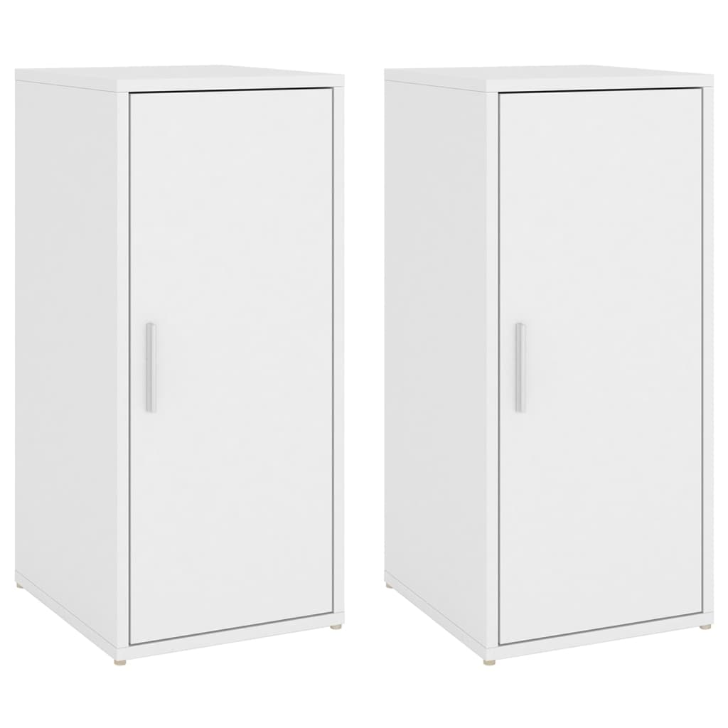 Scarpiere 2 pz Bianche 32x35x70 cm in Legno Multistrato - homemem39
