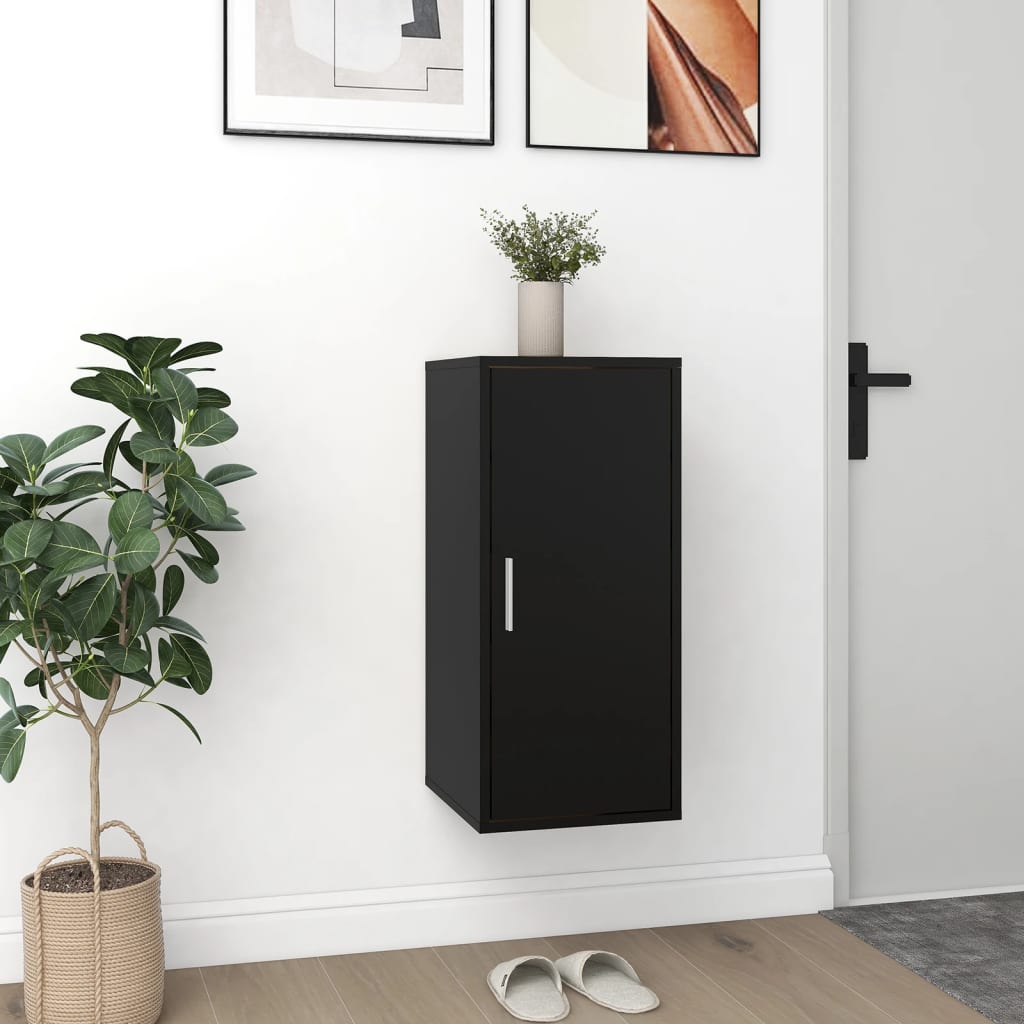 Scarpiere 2 pz Nere 32x35x70 cm in Truciolato - homemem39