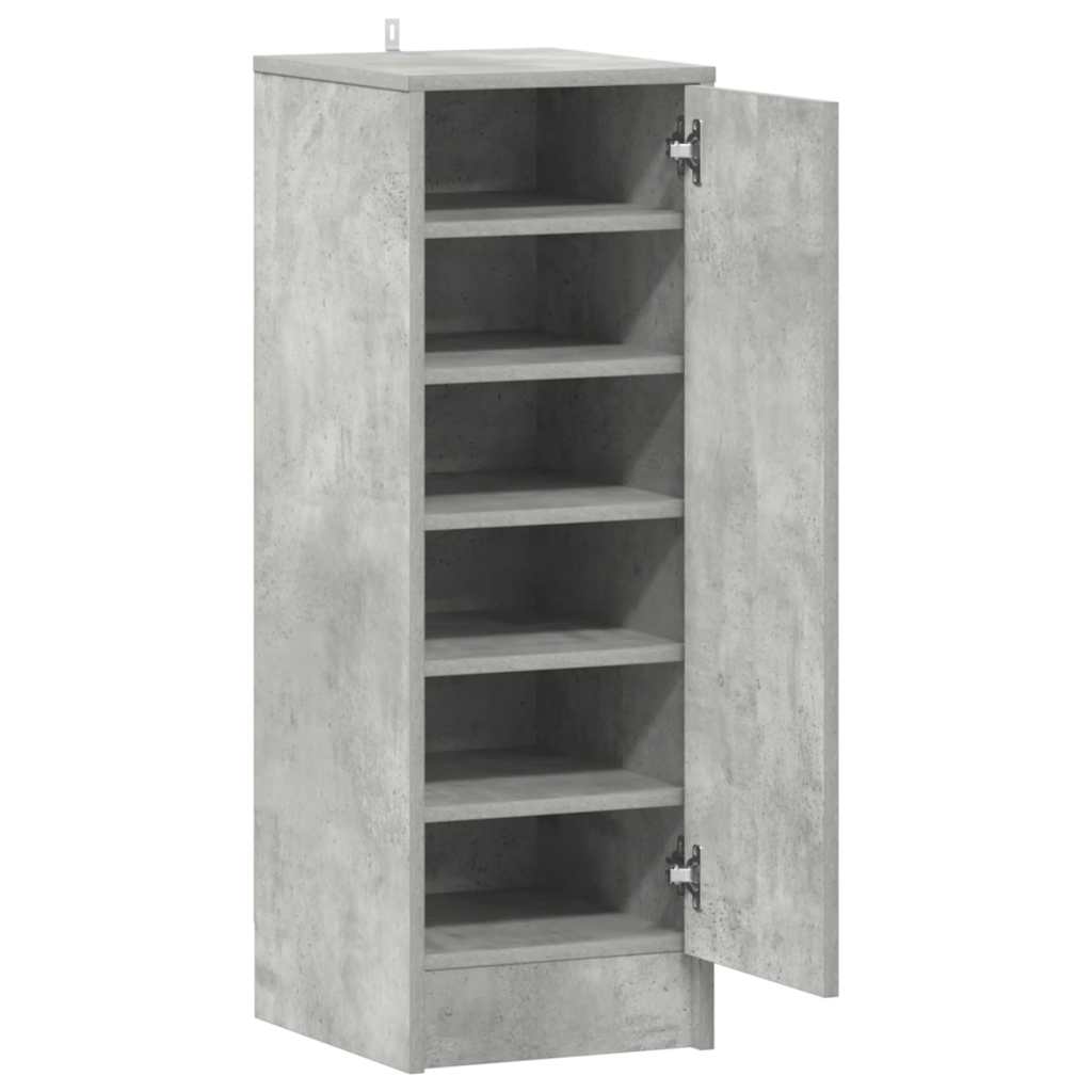 Scarpiera Grigio Cemento 32x35x92 cm in Truciolato