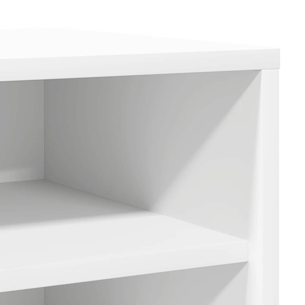 Shoe racks 2 pcs White 31.5x35x70 cm in chipboard